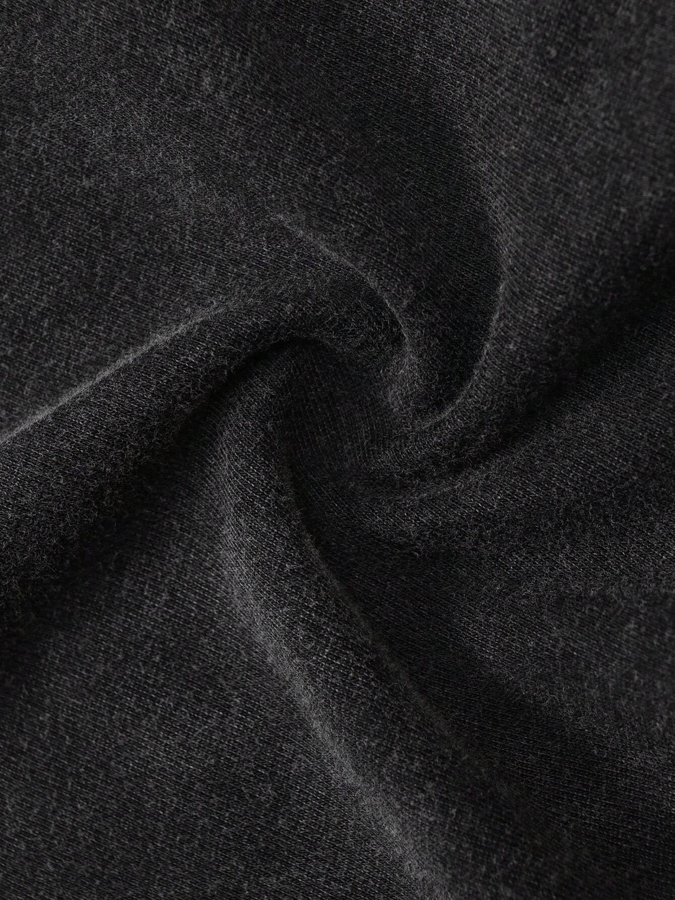 Manfinity EMRG Men'S Letter Printed round Neck Summer Short Sleeve T-Shirt