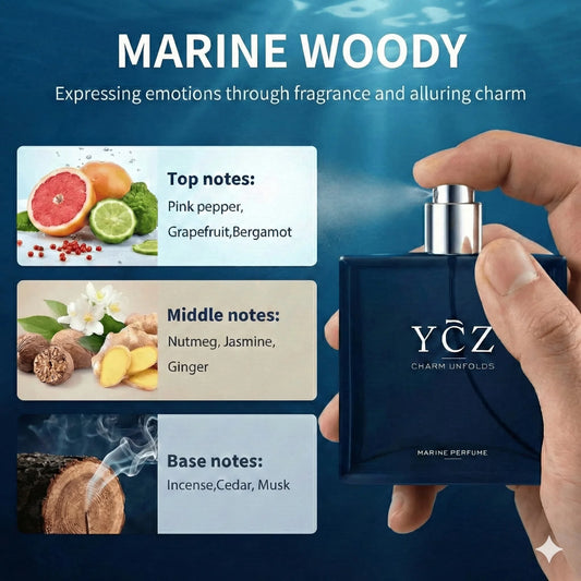 Charm Unfolds Men'S Cologne (2-Pack), Marine & Oriental Woody Fragrance, Long Lasting Eau De Parfum Gift Set, 2 X 1.7 Oz (Total 3.4 Oz)