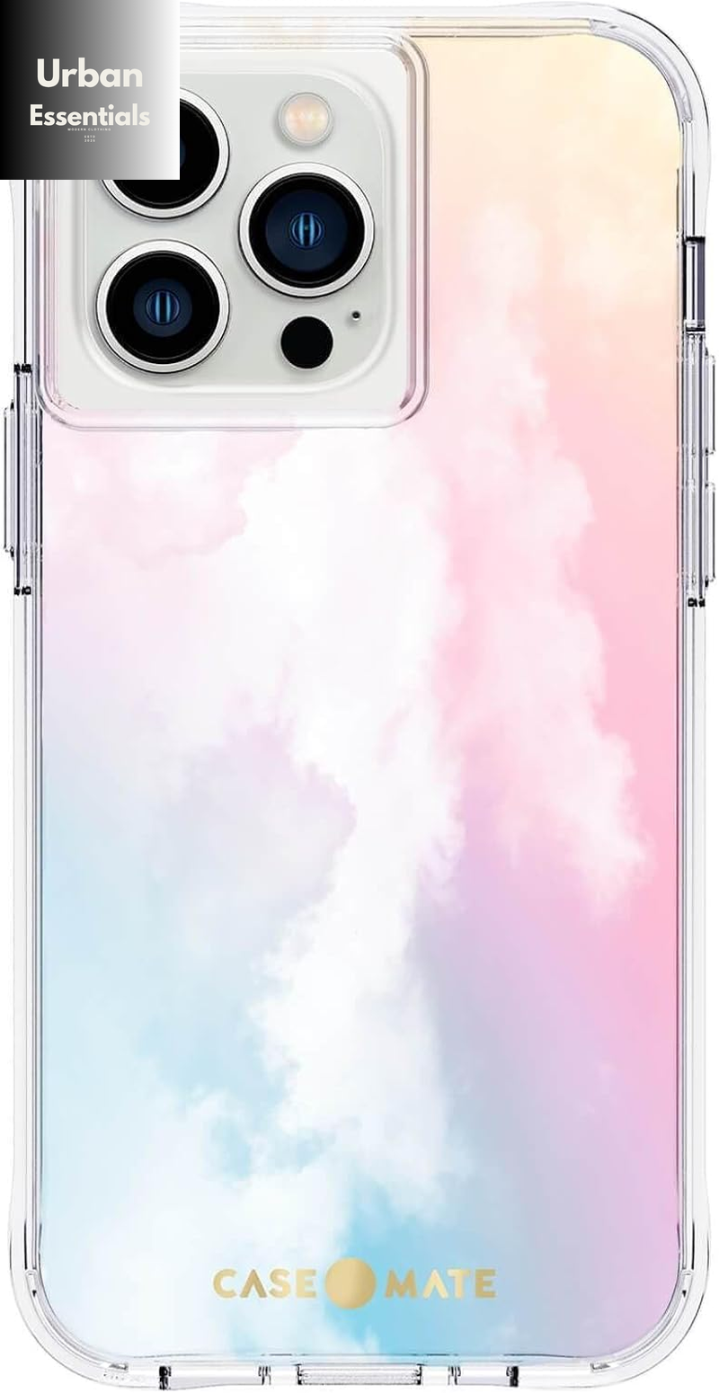 Case-Mate Soap Bubble Iphone 13 Pro Case [10Ft Drop Protection] [Wireless Charging Compatible] Luxury Cover for Iphone 13 Pro 6.1" - Iridescent Swirl Effect. Anti-Scratch, Shock Absorbing - Iridescent