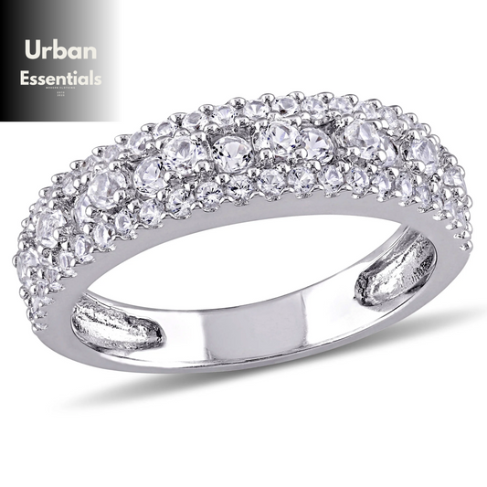 Everly Women'S Created Sapphire Sterling Silver Ring